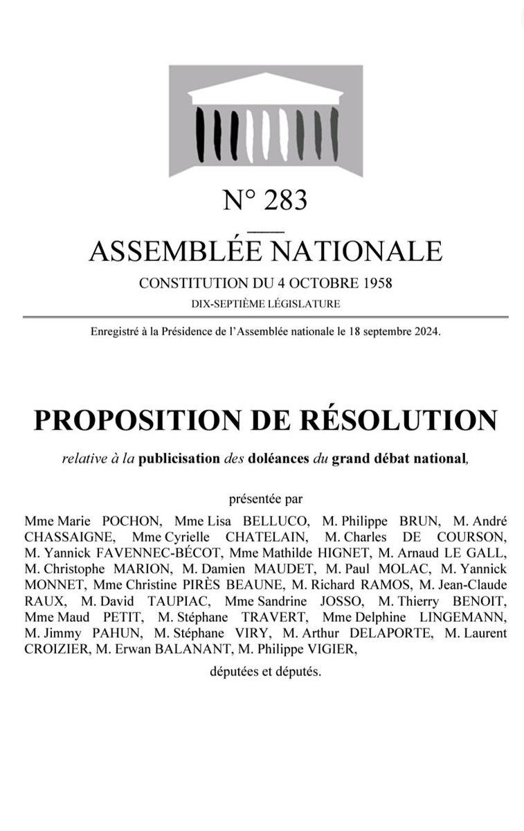 aurlienperoumal's tweet photo. 🇲🇫 Présent à l'@AssembleeNat pour suivre les #débats sur la 𝙋𝙧𝙤𝙥𝙤𝙨𝙞𝙩𝙞𝙤𝙣 𝙙𝙚 #𝙧𝙚́𝙨𝙤𝙡𝙪𝙩𝙞𝙤𝙣, 𝙖̀ 𝙡𝙖 #𝙥𝙪𝙗𝙡𝙞𝙘𝙞𝙨𝙖𝙩𝙞𝙤𝙣 𝙙𝙚𝙨 #𝙙𝙤𝙡𝙚́𝙖𝙣𝙘𝙚𝙨 𝙙𝙪 𝙜𝙧𝙖𝙣𝙙 𝙙𝙚́𝙗𝙖𝙩 𝙣𝙖𝙩𝙞𝙤𝙣𝙖𝙡, présentée par la #Deputée @MariePochon. #democratie https://t.co/kK9nz6bDis