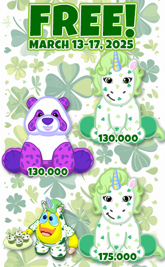 ganzestore's tweet photo. Get rewarded with @webkinz gifts with select purchases of 33,000 eStore Points or more until March 17, 2025! https://t.co/8uR9QJJ140

#Webkinz #Classic #NationalPandaDay #StPatricksDay https://t.co/KJqnenljbH