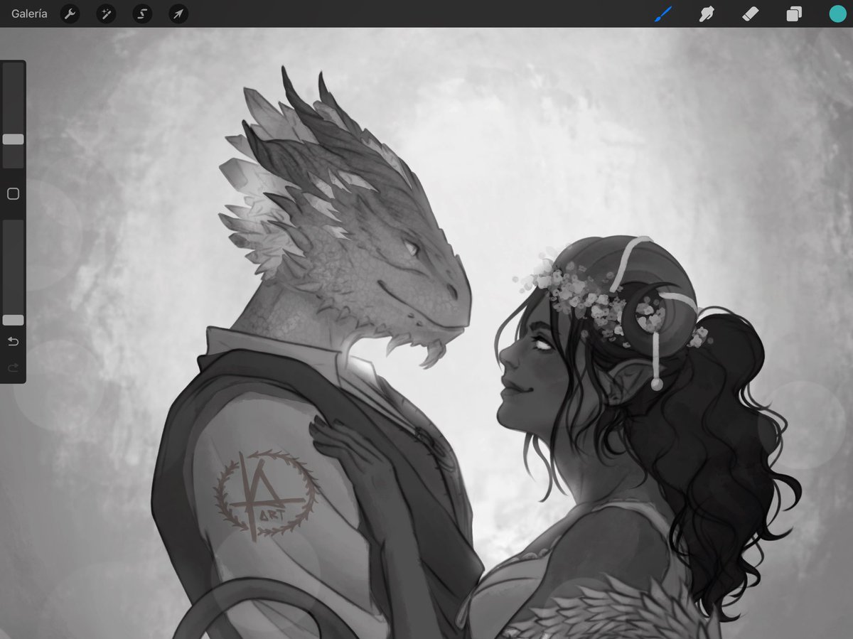 Working on a commission 👀✨

#bg3 #fanart