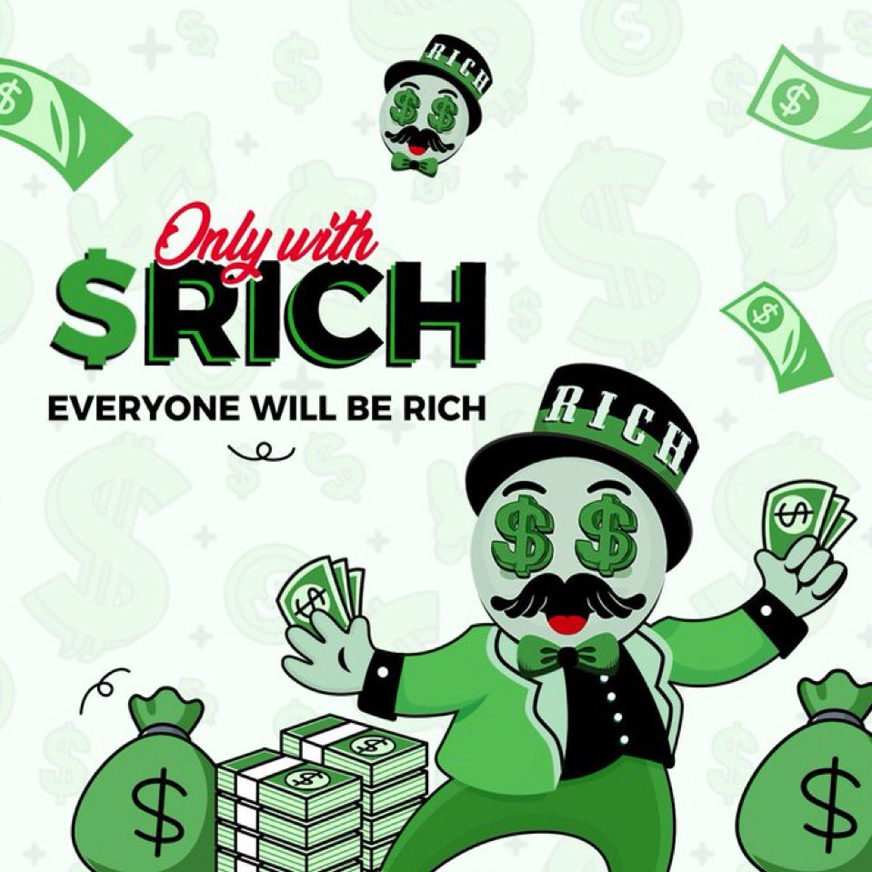 cryptowifeyx's tweet photo. Anyone want to get $RICH ?🤑 https://t.co/WG19ZICwkw