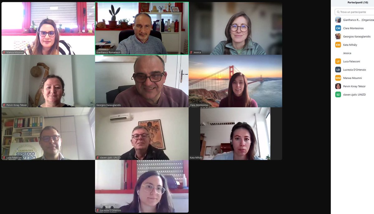 COST #FoodWaStop Core Group meeting focusing on feedbacks of Conference in Cordoba and planning next Training school, STSM call and webinars