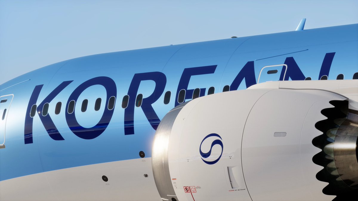 besgen's tweet photo. #koreanair #new #logo #livery https://t.co/cpHALwQruR
