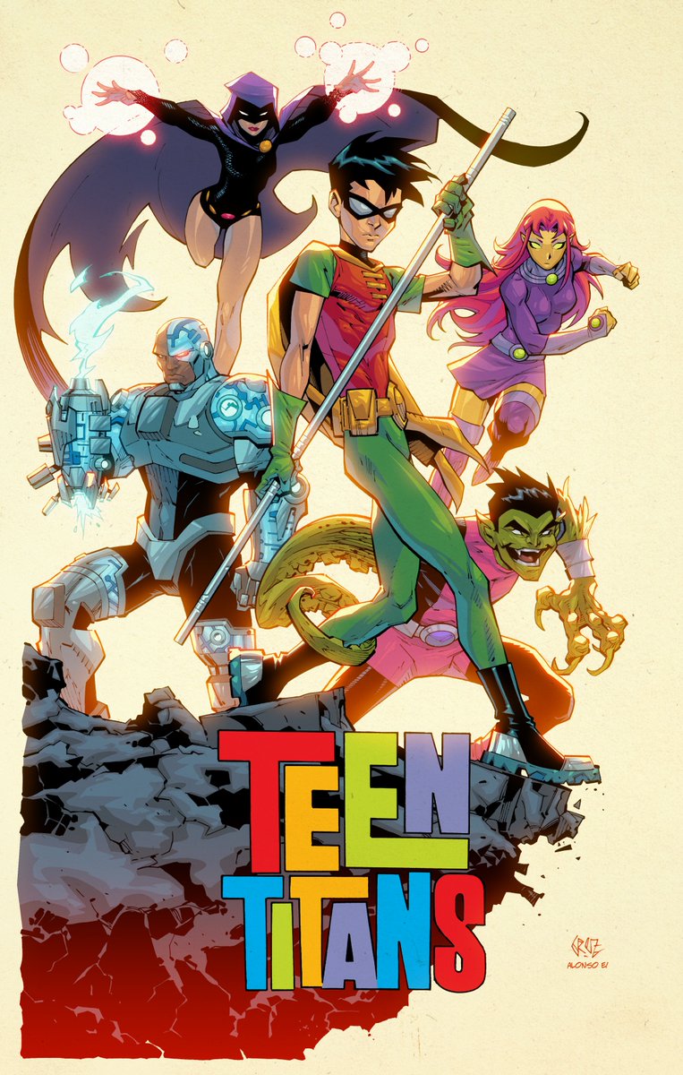 Some colors for fun over #teentitans by Roger Cruz #forfun #dccomics #comicscoloring #comicsartist #pixeltool #alonsoespinoza