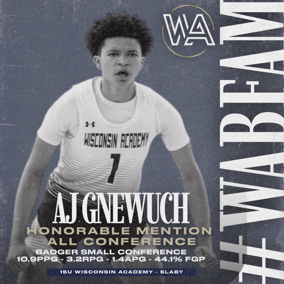 Congratulations to 2028 G AJ Gnewuch (<a href="/AjGnewuch/">AJ Gnewuch</a>) for being named Honorable Mention All Conference in the Badger Small!

AJ had a strong Freshman season for <a href="/hs_edgewoodbb/">Edgewood HS Basketball</a>, averaging 10.9ppg, 3.2rpg &amp; shooting 44.1% from the field!

#WABFam