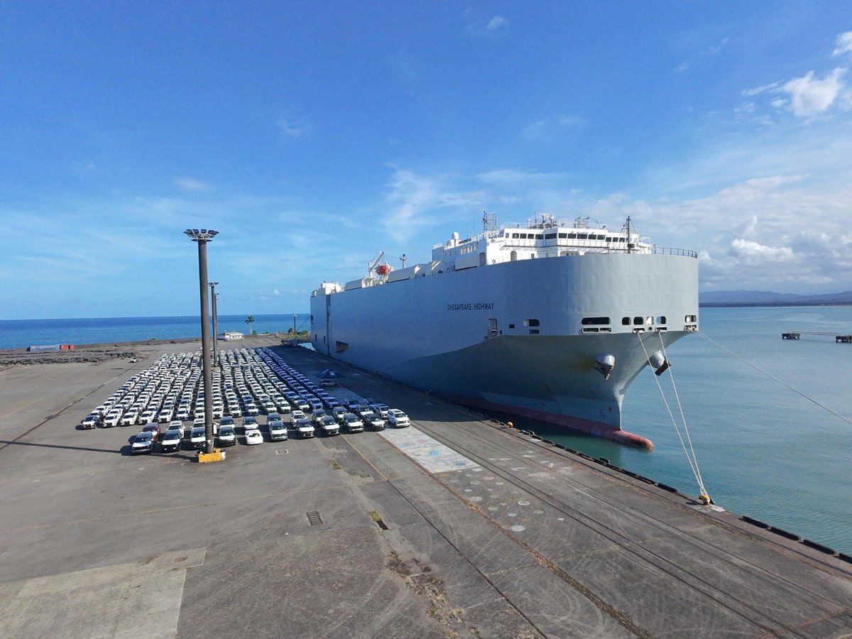 PresEjecJAPDEVA's tweet image. En JAPDEVA no solo atendemos buques de carga tradicional y cruceros.

¡también recibimos importaciones de vehículos! 
En esta ocasión, damos la bienvenida a 497 unidades que ingresan por nuestros muelles.

#Limón #JAPDEVA #MOPT #Desarrollo