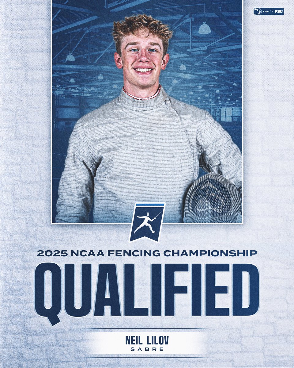 PennStateFEN's tweet photo. Congratulations to Neil Lilov for qualifying in the NCAA Tournament in Men’s Sabre #WeAre https://t.co/6edrNf3ziF