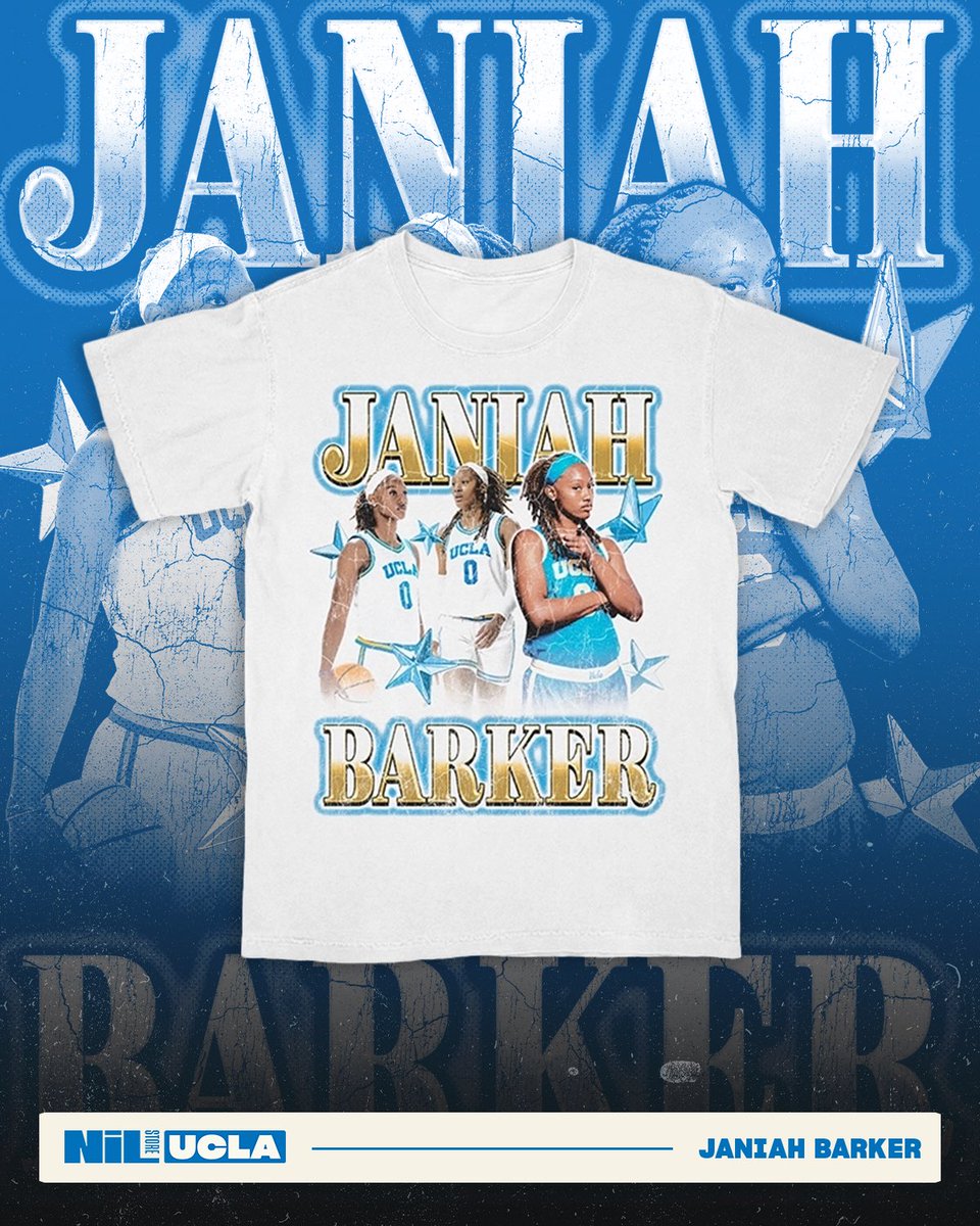 The NIL Store for UCLA Athletes (@uclanilstore) on Twitter photo ๐จ๐จExclusive Merch Drop๐จ๐จ
<a href="/janiah_barker0/">Janiah Barker0</a> isnโt just making waves - sheโs setting the standard. Now itโs your turn to rep the energy!! ๐จ๐จExclusive Merch Drop๐จ๐จ
<a href="/janiah_barker0/">Janiah Barker0</a> isnโt just making waves - sheโs setting the standard. Now itโs your turn to rep the energy!!
