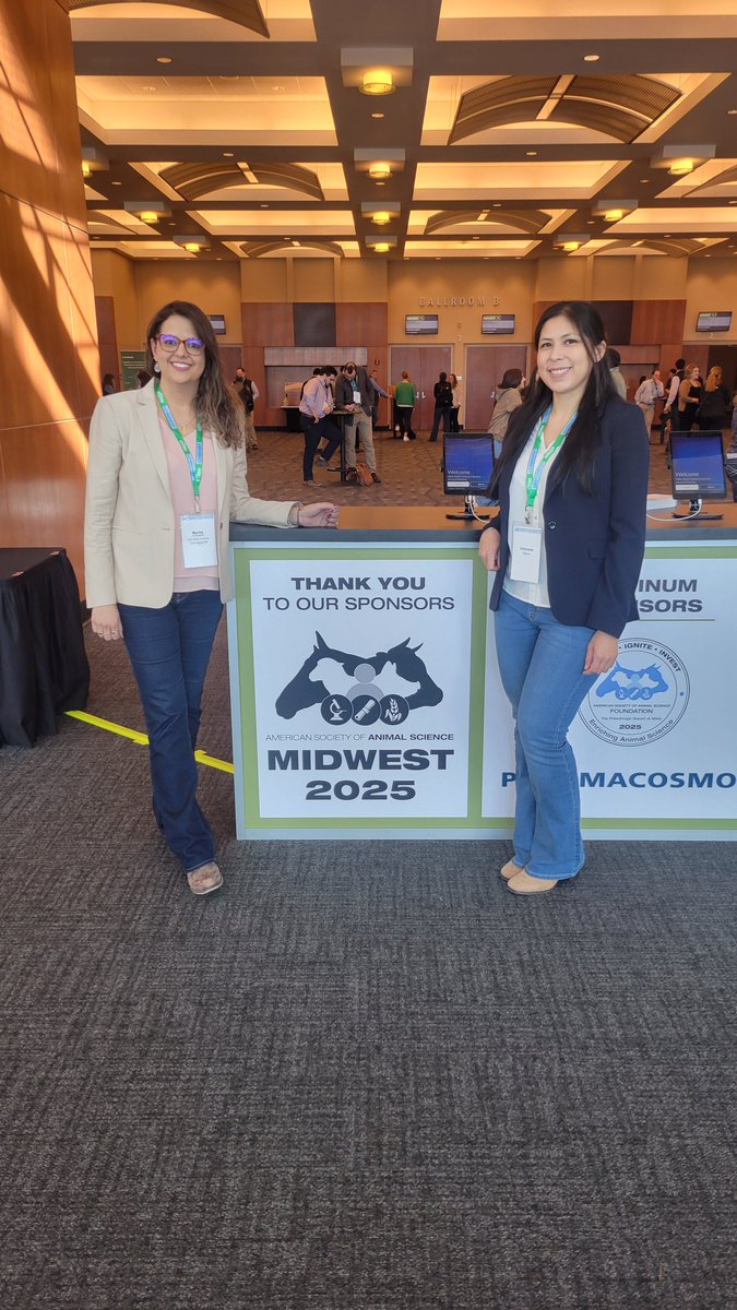 Marilia Chiavegato (@mbchiavegato) on Twitter photo Manu and I are in Omaha, NE this week for the Animal Sciences Society of America Midwest section. Great talks and new connections so far! <a href="/OSU_HortCropSci/">Ohio State Horticulture and Crop Science</a>
<a href="/osuansci/">Ohio State University Animal Sciences</a>
<a href="/emanoellaotav/">Emanoella Otaviano</a> Manu and I are in Omaha, NE this week for the Animal Sciences Society of America Midwest section. Great talks and new connections so far! <a href="/OSU_HortCropSci/">Ohio State Horticulture and Crop Science</a>
<a href="/osuansci/">Ohio State University Animal Sciences</a>
<a href="/emanoellaotav/">Emanoella Otaviano</a>