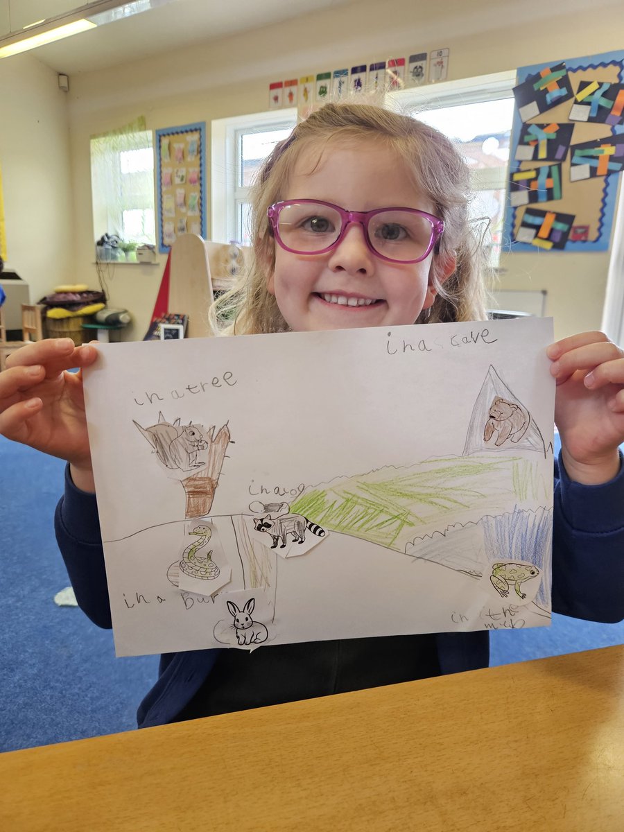 Where do some animals hibernate?🐍🐿🐇 my group worked SO hard to create these lovely pictures to show what they had learnt today! <a href="/SychdynSchool/">Ysgol Sychdyn</a>