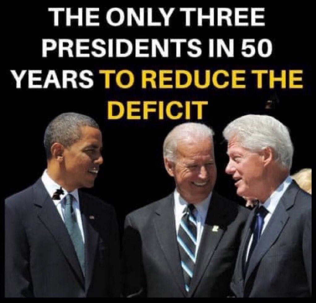 LiddleSavages's tweet image. THE ONLY 3 PRESIDENTS
IN 50 YEARS
TO REDUCE THE DEFICIT
#Trumpflation
#TrumpTariffs
#TrumpRecession
#stockmarketcrash