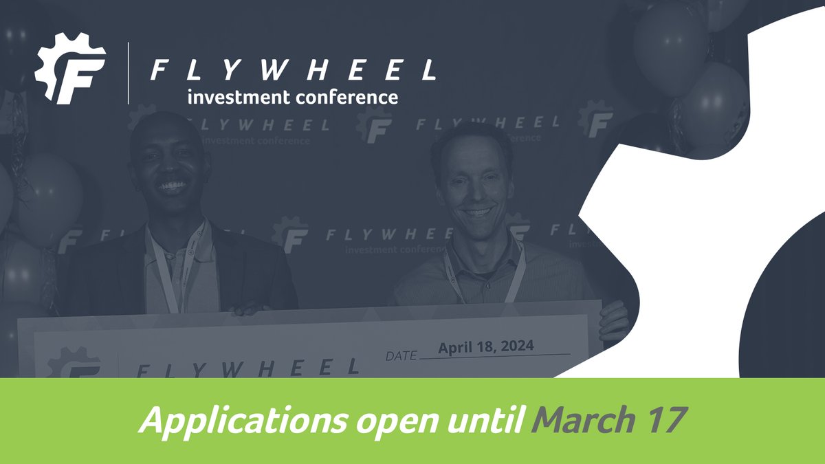 Last chance! Apply for the 2025 Flywheel Investment Conference for a shot at $150,000+ prize! Learn more: flywheelconference.com/apply