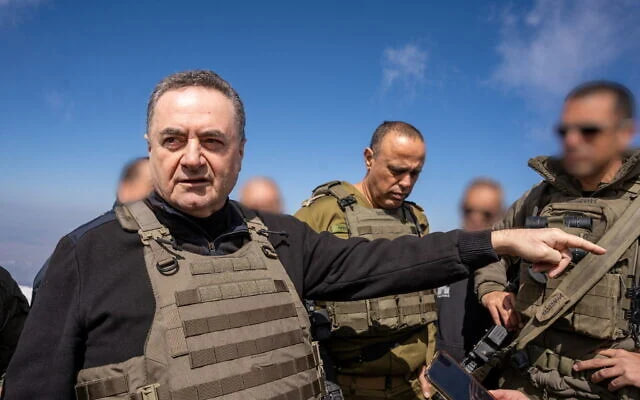 RT_com's tweet photo. Israel announces IDF will occupy Syria INDEFINITELY 

'IDF is prepared to stay in Syria for an unlimited amount of time. Make sure security zone in southern Syria is demilitarized' — FM Katz from a former Syrian Army post - now IDF's - on peak of Mount Hermon https://t.co/9abRCjqHv2