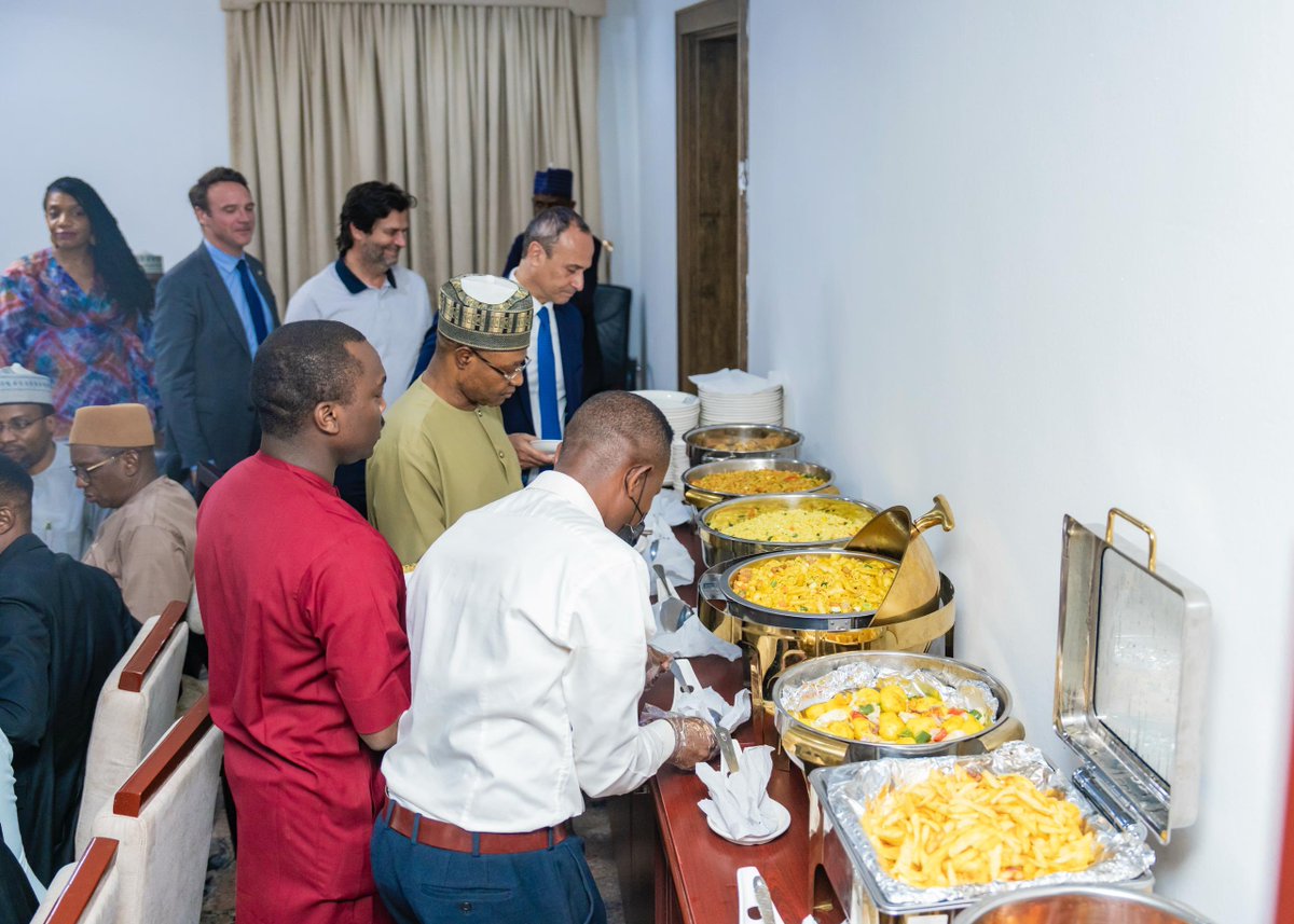 ubasanius's tweet photo. This evening, I had the honor of hosting the Ambassador of France to Nigeria, H.E. Marc Fonbaustier to an Iftar dinner (breaking of fast) at the Sir Kashim Ibrahim House, Kaduna. 

The Iftar dinner afforded us another opportunity of sharing thoughts on strengthening  and expanding our partnership. The Ambassador and members of his delegation expressed delight at the warm reception accorded them and assured of their commitment to the effective implementation of partnership agreements with the Kaduna State Government.

The Iftar dinner was held shortly after the successful launch of the Kaduna Bus Rapid Transit (KBRT) System (a 24km corridor from Kawo to Sabon Tasha) and the groundbreaking for the construction of the Southern Terminal, an ultra - modern central motor park that will serve as a vital hub for our transportation network on the southern axis of the state.

Senator Uba Sani,
Governor, Kaduna State.
March 11th, 2025