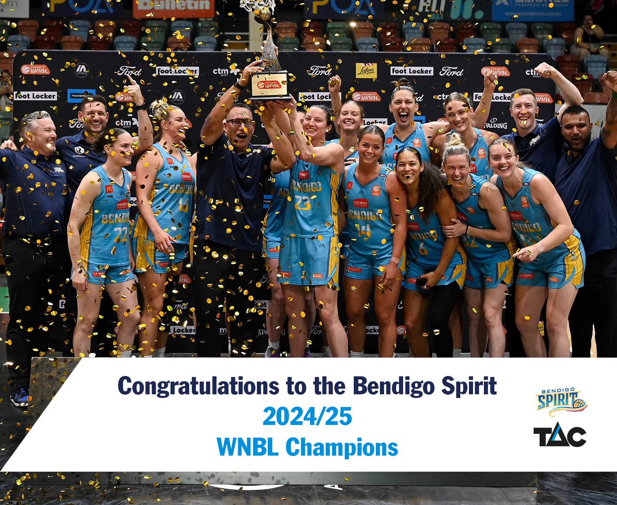 A huge shout out to our <a href="/WNBL/">WNBL</a> partner <a href="/BendigoSpirit/">Bendigo Spirit</a>  on an incredible season and winning the 2024/2025 Championship for the first time in a decade. This partnership helps us reach the regional basketball community and fans with our road safety messaging. #RoadSafetyVic