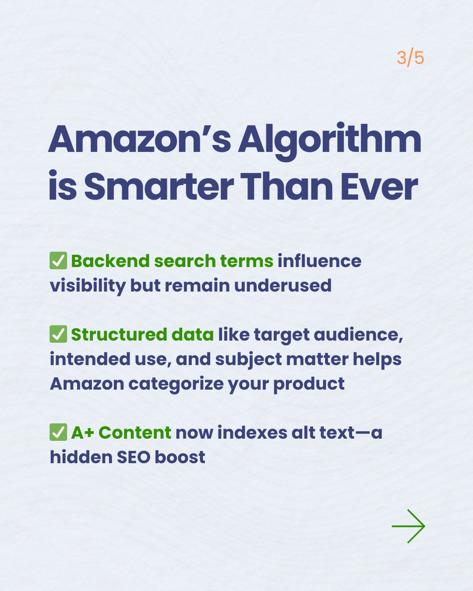 amz_optimized's tweet image. Backend optimization isn’t a checkbox—it’s a competitive edge. Are you using it to your advantage?
If not, you’re leaving money on the table. Fix it now. 💡
#AmazonFBA #BackendOptimization #AmazonSEO #EcommerceGrowth #ProductRanking