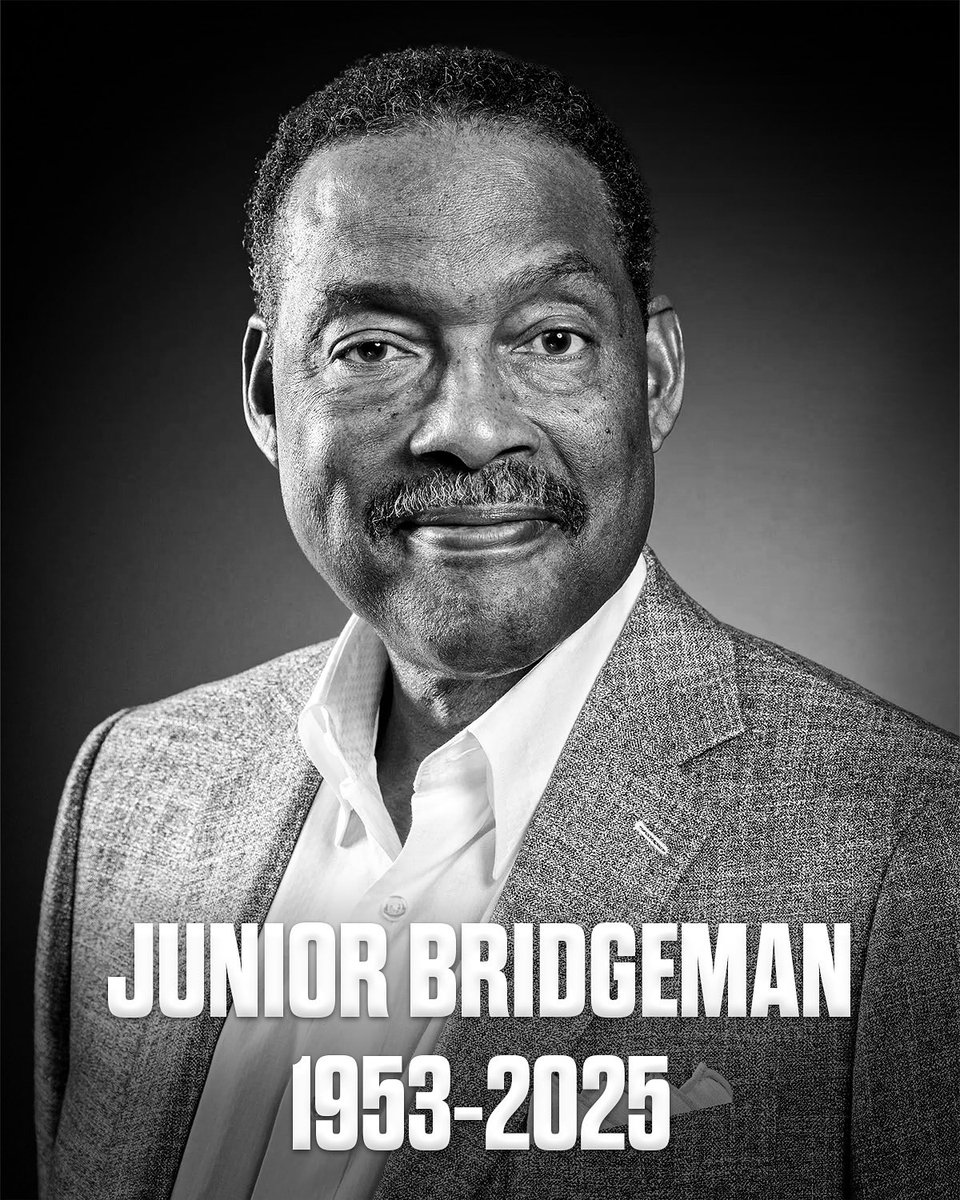 My heart goes out to the family of Junior Bridgeman. RIP to a great man