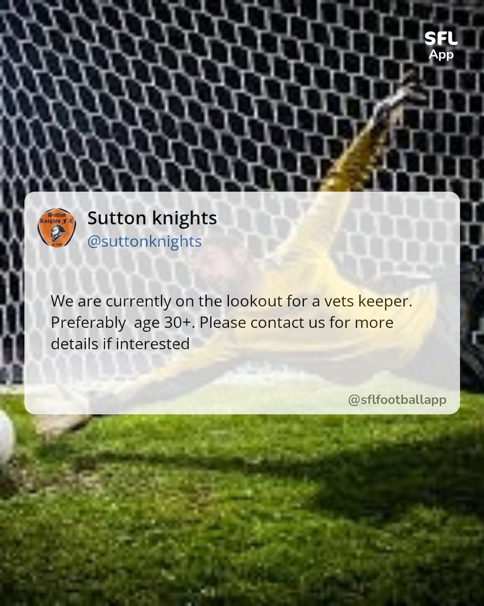 Sutton Knights FC (@suttonknights_) on Twitter photo 