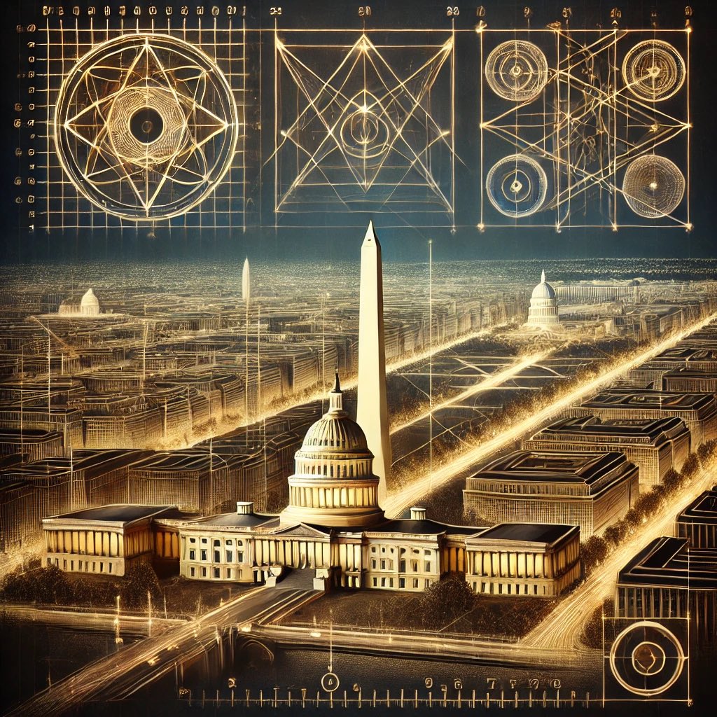 __FRAGER's tweet photo. Why is Washington D.C. designed with such precision?

The city’s layout isn’t just functional—it follows geometric patterns seen in ancient civilizations. The distances between key buildings align too perfectly to be mere chance. And at its heart stands an obelisk—a monument style deeply connected to Egypt, Rome, and Freemasonry.

Could it be that Washington D.C. was built not just as a capital, but as a symbolic blueprint of something older?
What do its alignments and architectural choices reveal about the knowledge behind its creation?
Is this part of a legacy stretching far beyond the founding of the United States?

The more you look, the more questions arise.

#OldWorld #HiddenHistory #WashingtonDC #SymbolicBlueprint #ThePastControlsTheFuture