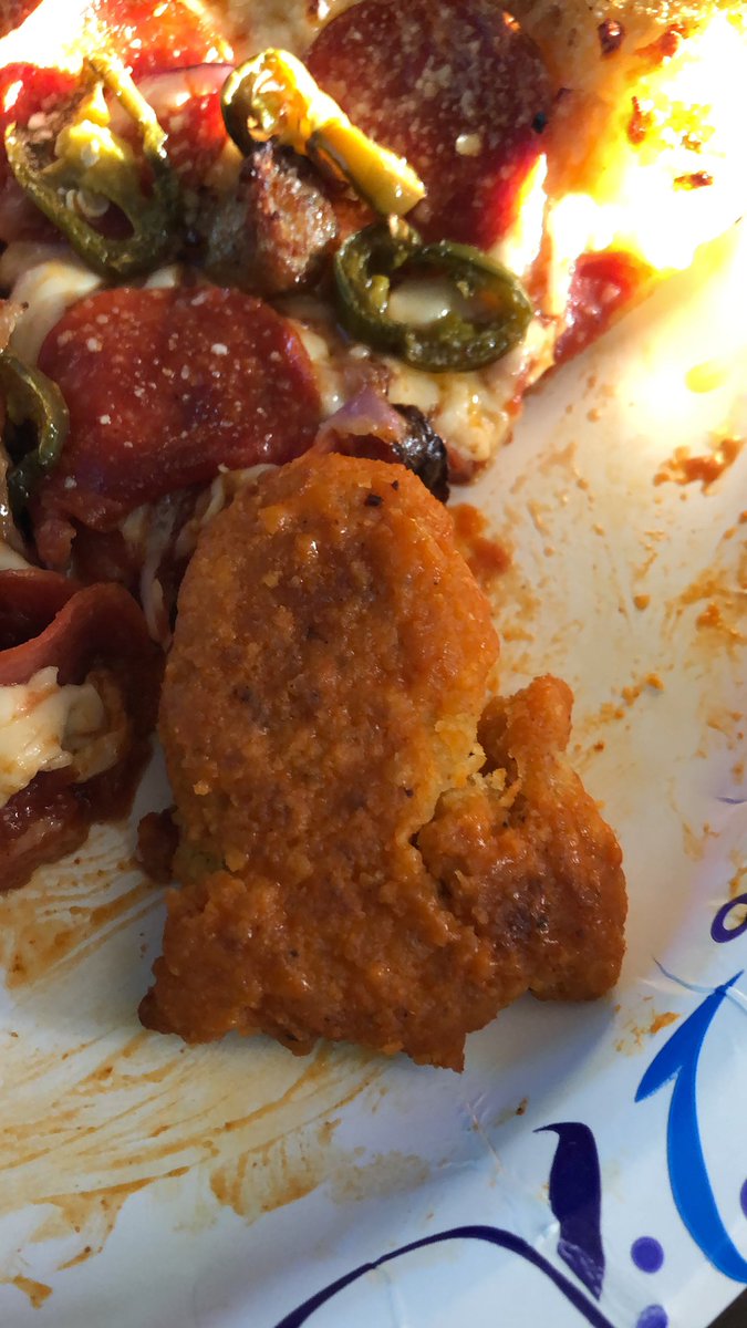 JonMalin's tweet photo. On my plate, Hungry Howies boneless wing!

#YesMichigan https://t.co/XnBVNiV08Z