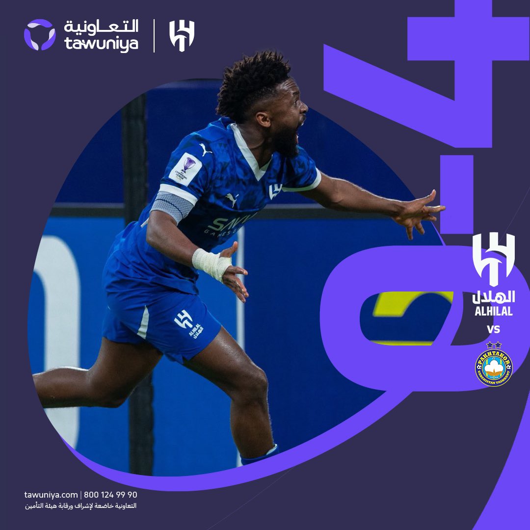 Tawuniya's tweet photo. خطوة جديدة نحو الذهب 🏆
مبروك لكبير آسيا @Alhilal_FC 💙
 
#التعاونية_لتطمئن
#الهلال_باختاكور https://t.co/j7L5YWojRq