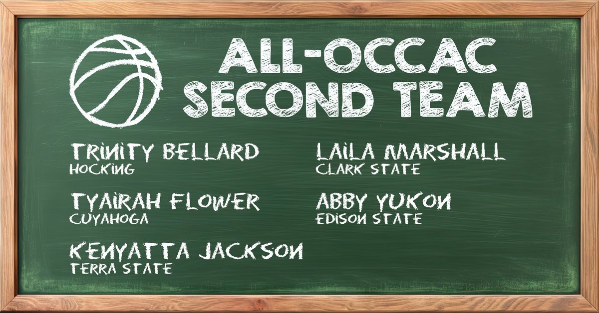 The All-OCCAC Second Team for women's basketball is...