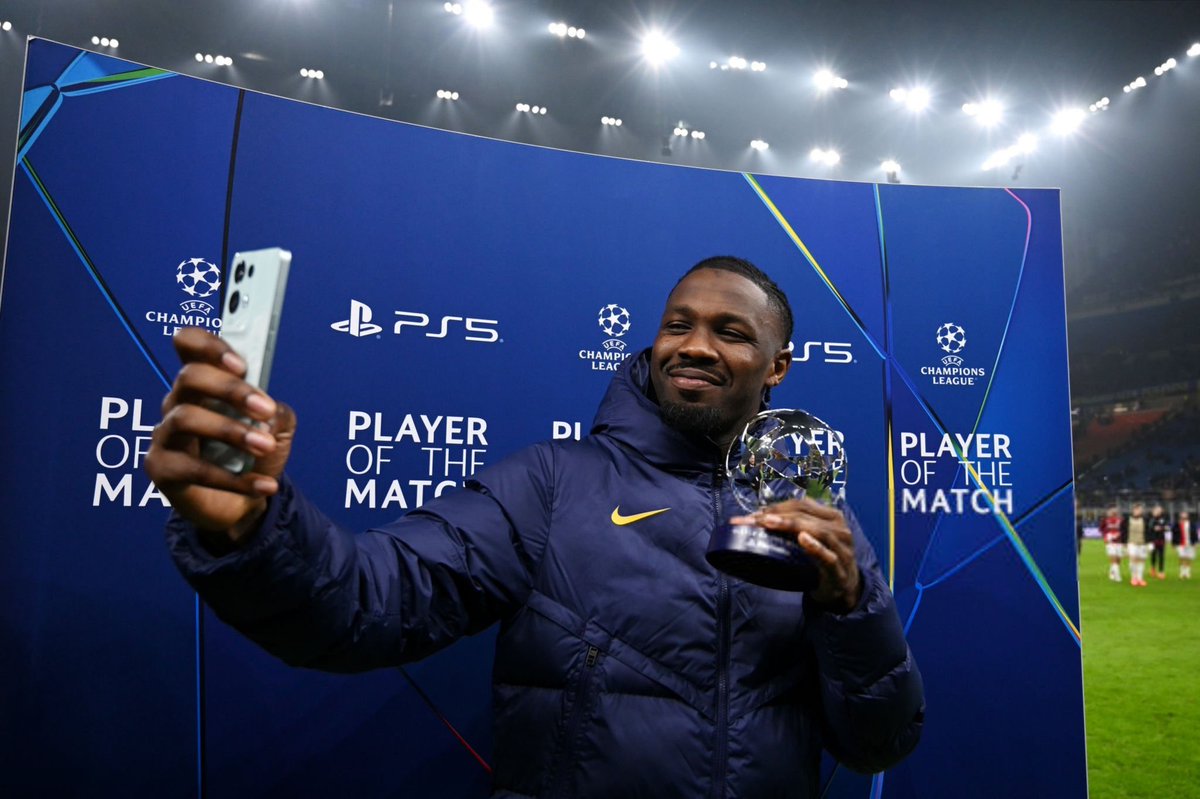 🚨 OFFICIEL: Marcus Thuram est élu homme du match 🌟⚫️🔵