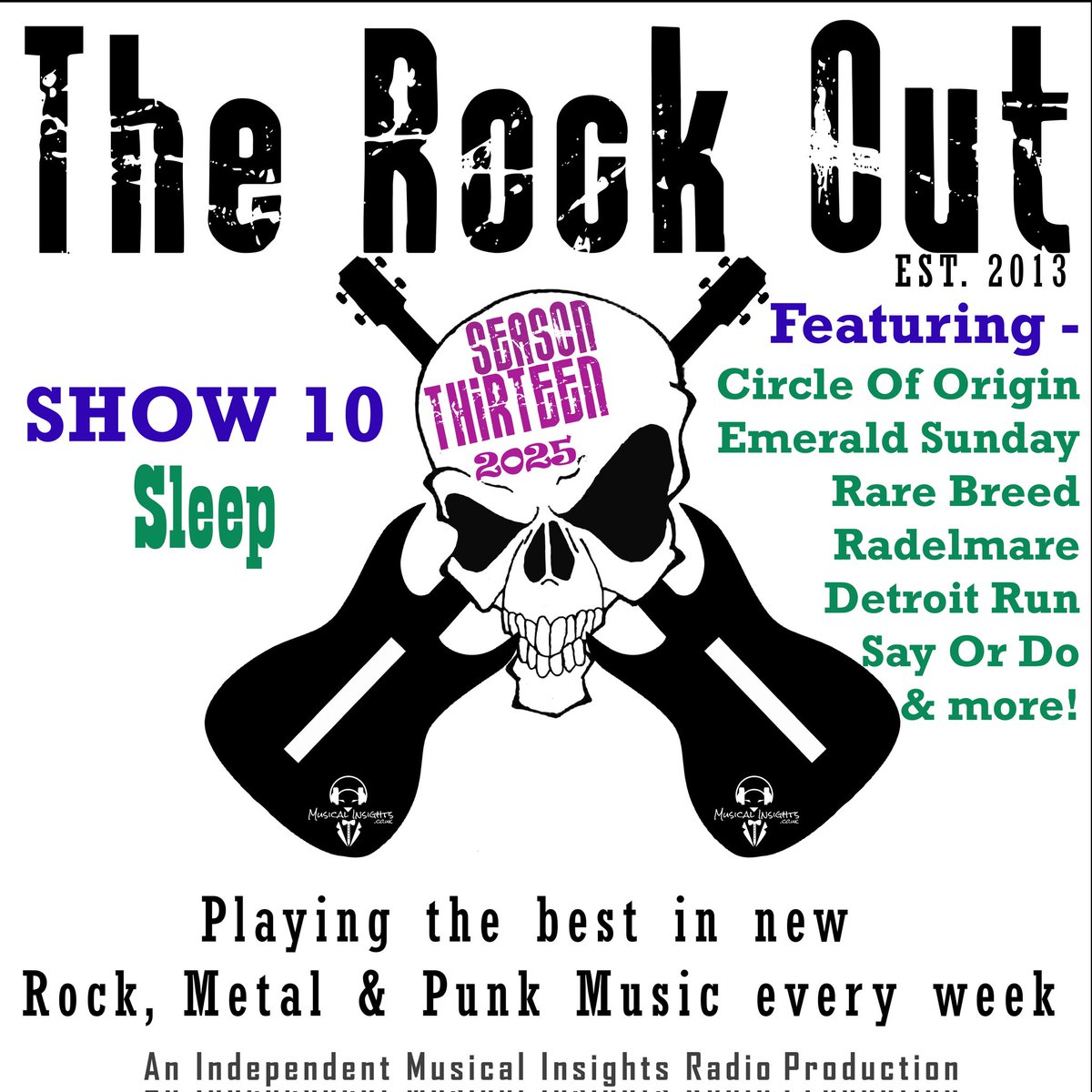 The Rock Out (@therockoutradio) on Twitter photo This week's show S13 E10 - 'Sleep', will be broadcast on <a href="/RadioKSCR/">Radio KSCR</a> tonight at 7pm Pacific time - 2am GMT Wed
📻bit.ly/Radio-KSCR📻
#NewMusic from <a href="/emeraldsunday1/">Emerald Sunday</a> <a href="/RareBreedNE/">Rare Breed</a> <a href="/detroitrun_band/">Detroit Run</a> & many more!
<a href="/musicalinsights/">Musical Insights</a> <a href="/radio_mark/">🎙️ Mark Cridland</a>
#Rock This week's show S13 E10 - 'Sleep', will be broadcast on <a href="/RadioKSCR/">Radio KSCR</a> tonight at 7pm Pacific time - 2am GMT Wed
📻bit.ly/Radio-KSCR📻
#NewMusic from <a href="/emeraldsunday1/">Emerald Sunday</a> <a href="/RareBreedNE/">Rare Breed</a> <a href="/detroitrun_band/">Detroit Run</a> & many more!
<a href="/musicalinsights/">Musical Insights</a> <a href="/radio_mark/">🎙️ Mark Cridland</a>
#Rock