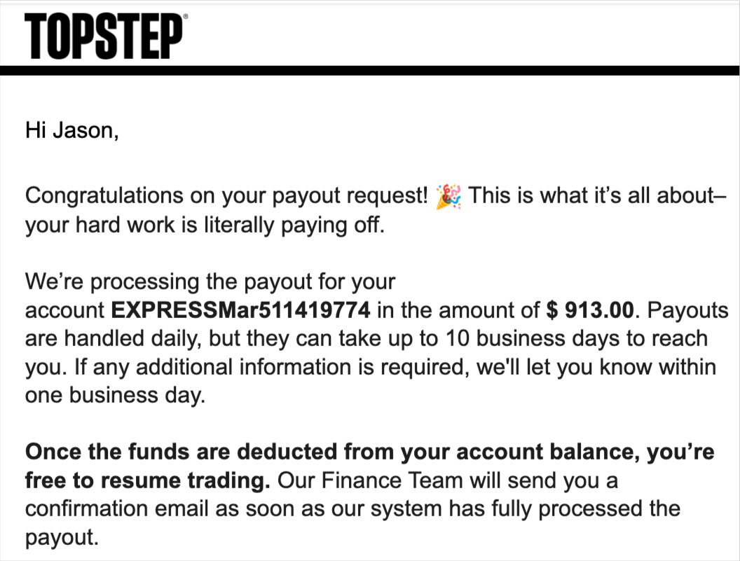 zerodayjay's tweet image. Pretty sure this is the account I passed while trading on @topsteptv #topstep #propfirmtrader #daytradingnq #habitualpayoutreceiver