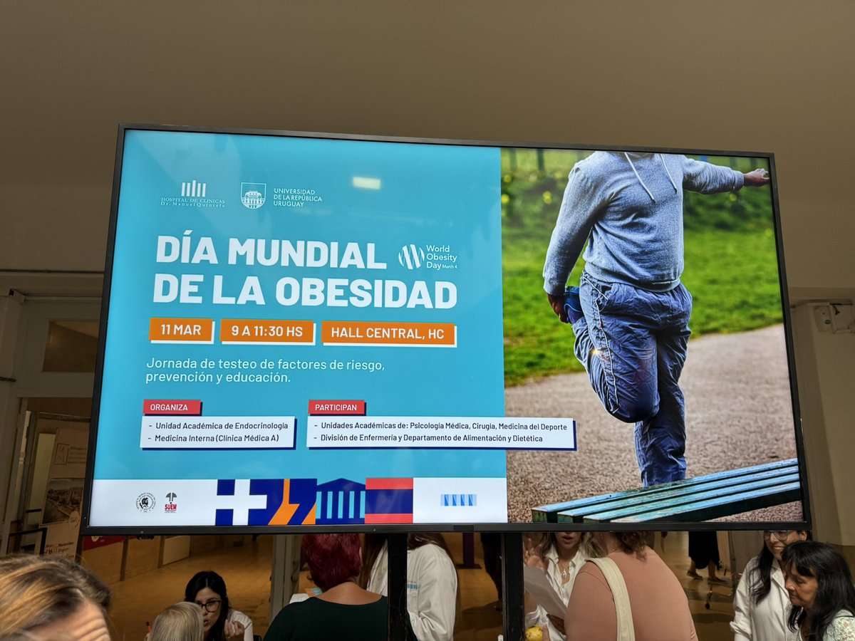 En el marco del día mundial de la obesidad organizamos junto a varias disciplinas del <a href="/hcmquintela/">Hospital de Clínicas Dr. Manuel Quintela</a> una jornada de promoción de salud y valoración de factores de riesgo junto con recomendaciones de hábitos saludables. Excelente participación de la comunidad.