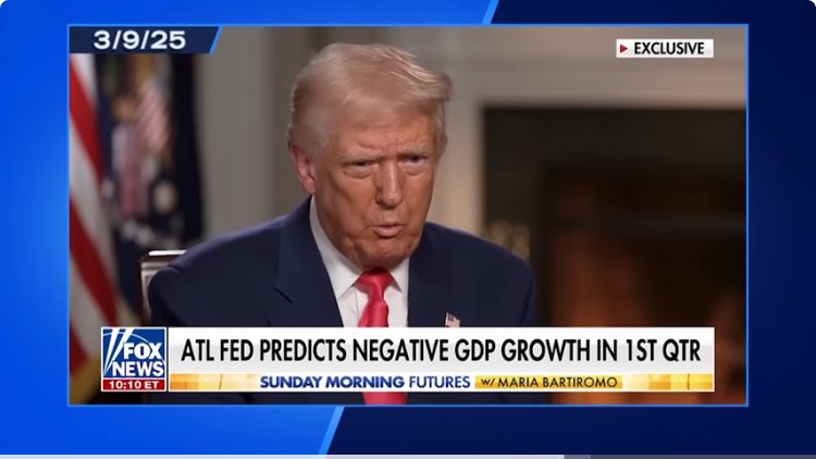 #Trump on #Recession:
 
“It is not going to be a recession. It is going to be a depression, the greatest depression, it is going to be so great.”