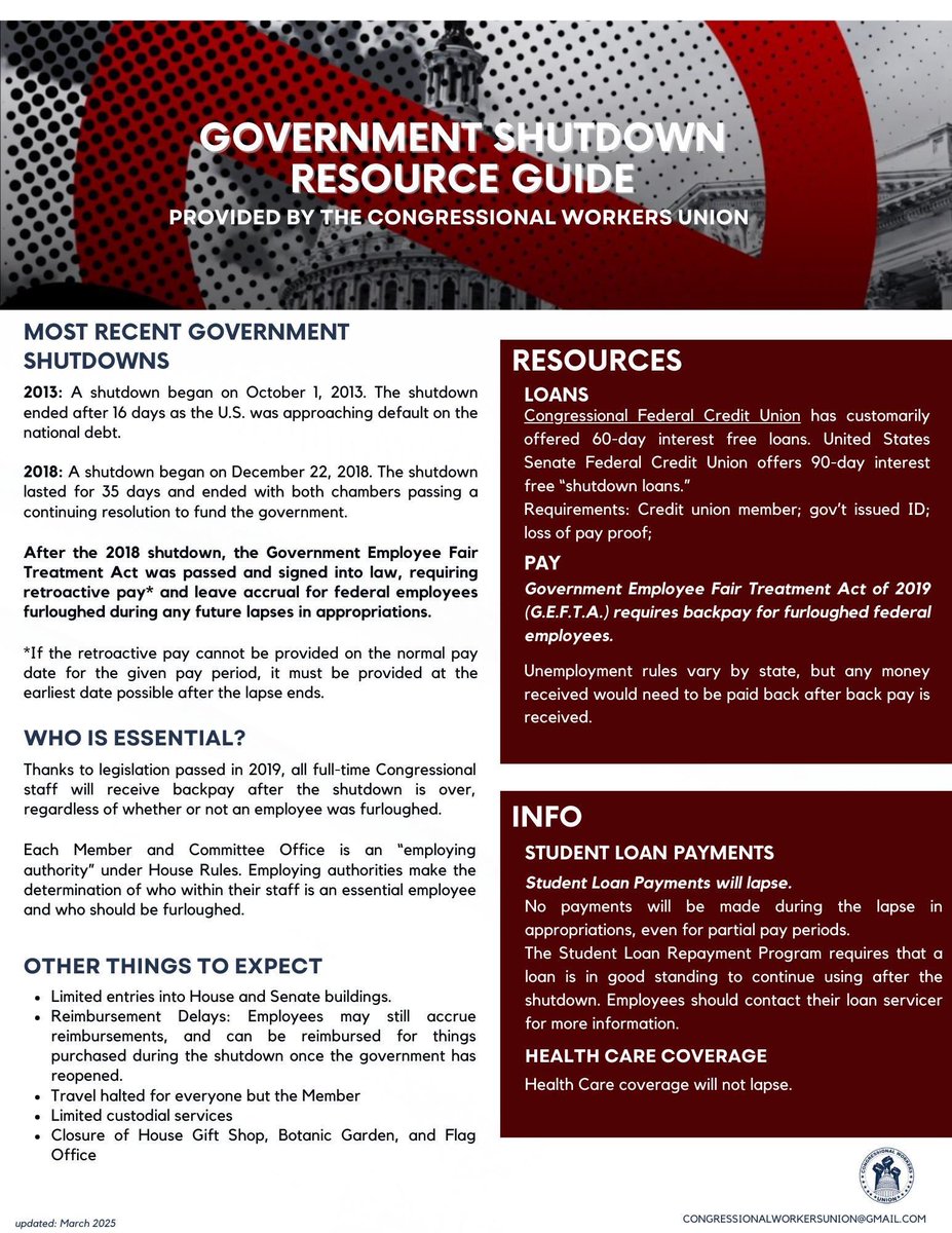 Congressional Workers Union tweet media