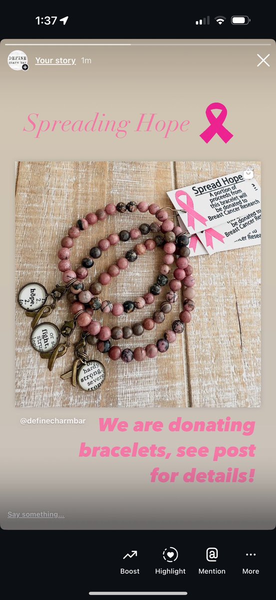 Always give back… please see our Instagram post and let us know who we can send some 🩷 encouragement to!