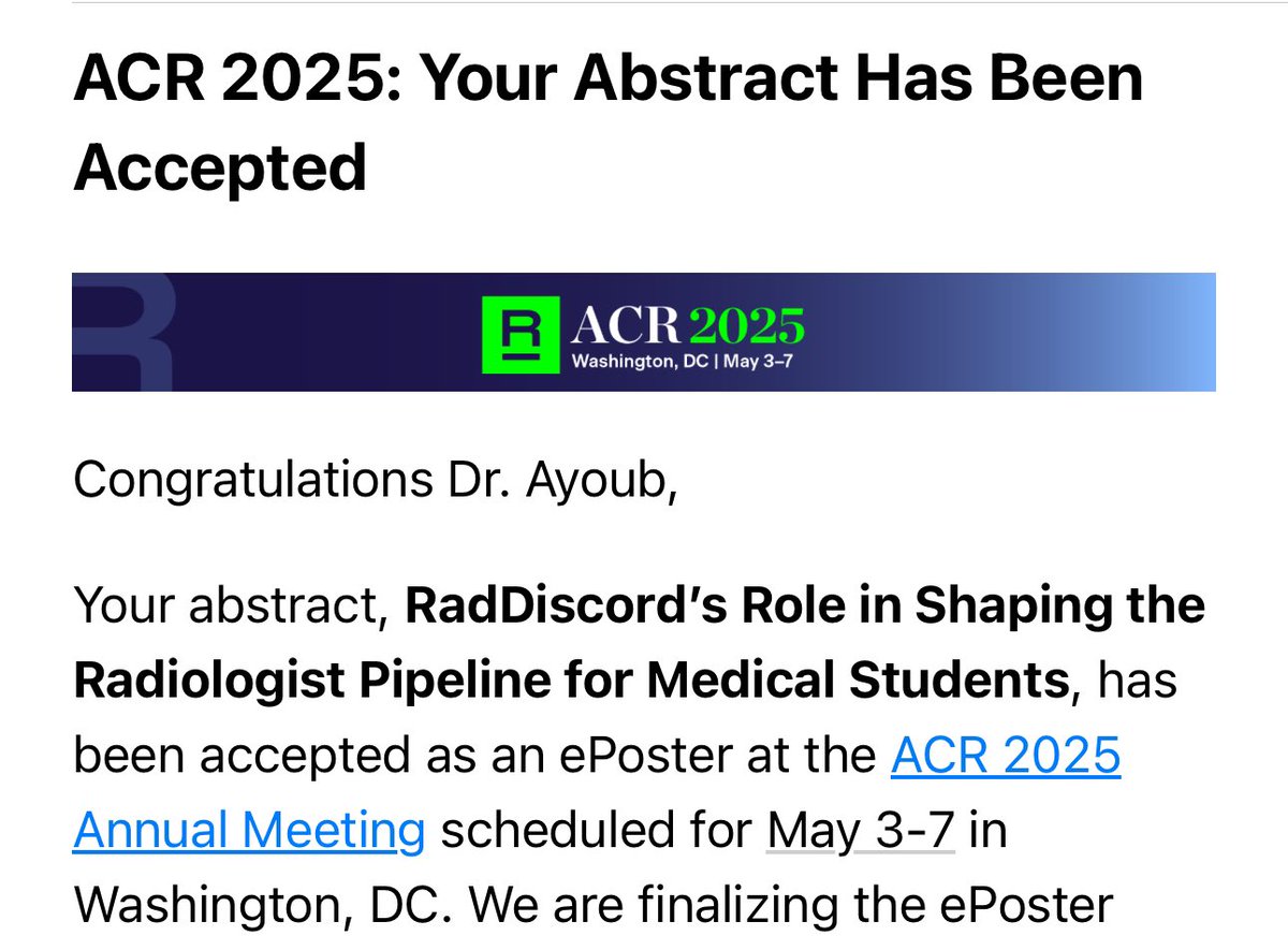 Joseph G. Ayoub, MD, MS (@josephgeorgeay) on Twitter photo Excited and honored to present our latest work with <a href="/RadDiscord/">RadDiscord</a> at #ACR2025 <a href="/totallyskates/">Grace G. Zhu, MD</a> <a href="/aarya_ramprasad/">Aarya Ramprasad, MD</a> <a href="/FatimaElahi21/">Fatima Elahi</a> <a href="/RadiologyACR/">American College of Radiology</a> Excited and honored to present our latest work with <a href="/RadDiscord/">RadDiscord</a> at #ACR2025 <a href="/totallyskates/">Grace G. Zhu, MD</a> <a href="/aarya_ramprasad/">Aarya Ramprasad, MD</a> <a href="/FatimaElahi21/">Fatima Elahi</a> <a href="/RadiologyACR/">American College of Radiology</a>
