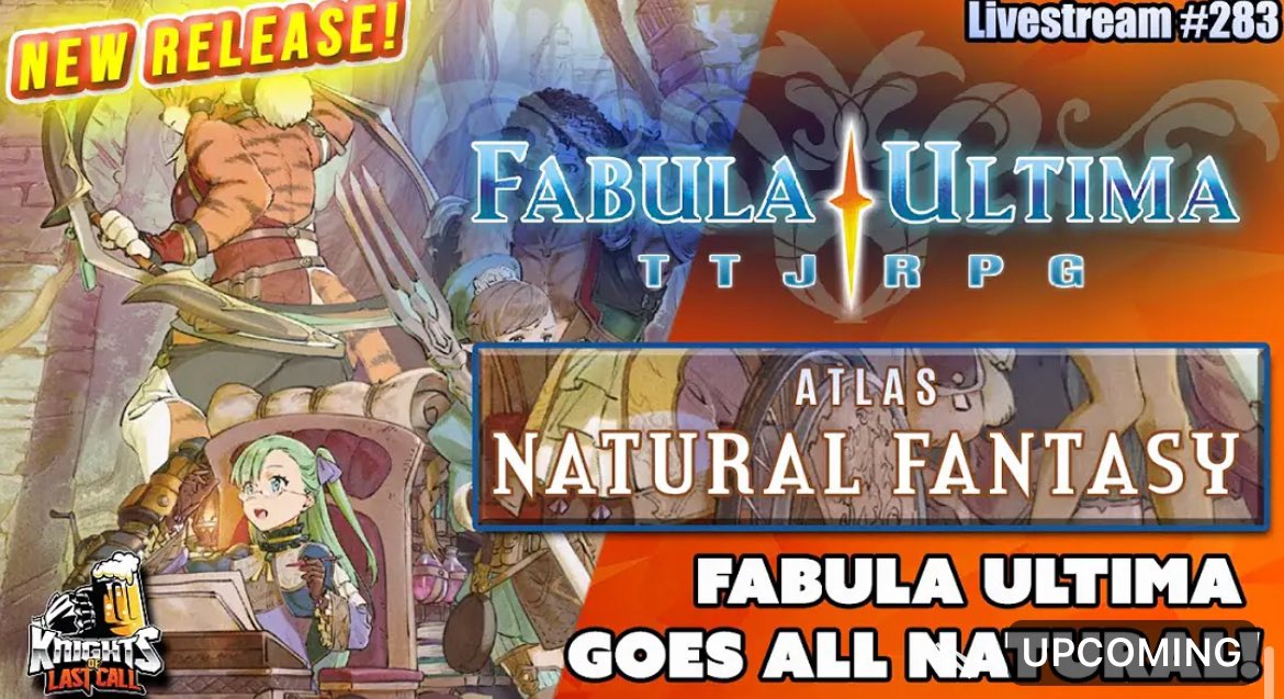 Knights of Last Call (@knightslastcall) on Twitter photo Fabula Ultima - Atlas: Natural Fantasy - Livestream #283
<a href="/NeedGamesRPG/">NEED GAMES!</a> <a href="/RoosterEma/">RoosterEma (he/she/they)</a>
youtube.com/live/vp54Wvs00… Fabula Ultima - Atlas: Natural Fantasy - Livestream #283
<a href="/NeedGamesRPG/">NEED GAMES!</a> <a href="/RoosterEma/">RoosterEma (he/she/they)</a>
youtube.com/live/vp54Wvs00…