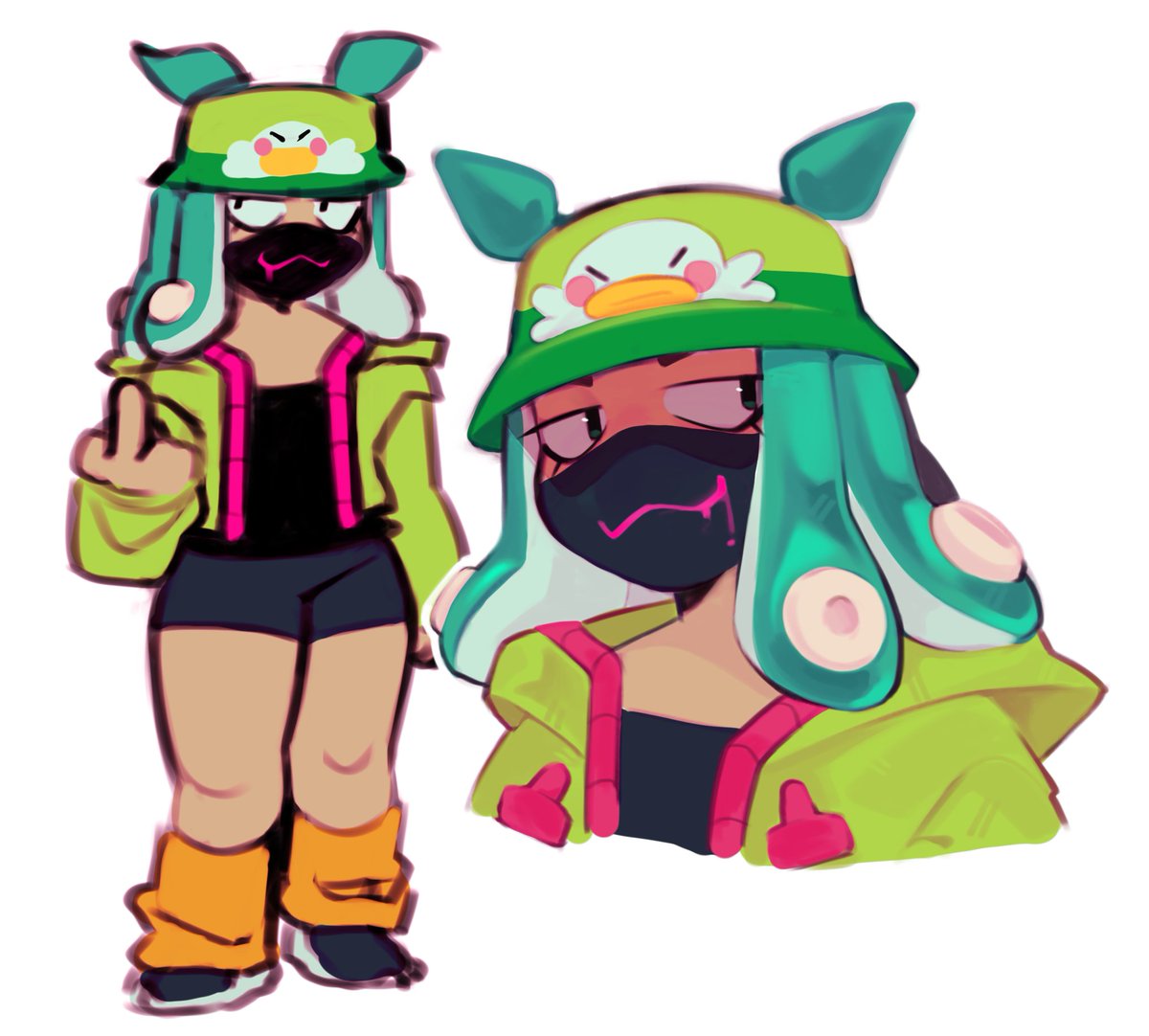 sad_conito's tweet image. Cuttlefish Jacky + fullbody
#BrawlStars #BrawlStarsArt