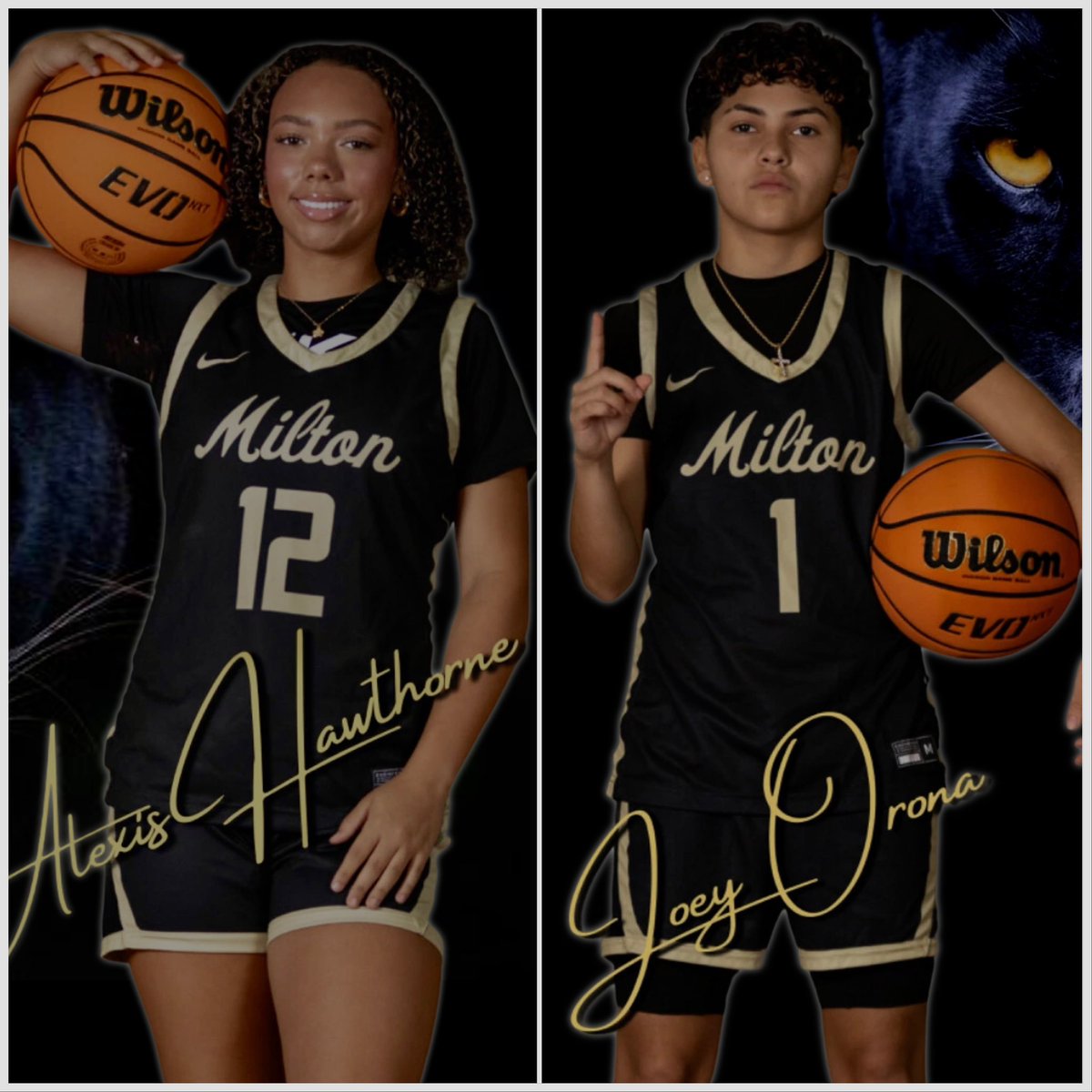 Congratulations to our Lady Panthers Lexi Hawthorne &amp; Joey Orona for being selected to play in the Pensacola Sports All-Star game. Game will at PSC, Friday 3/14.