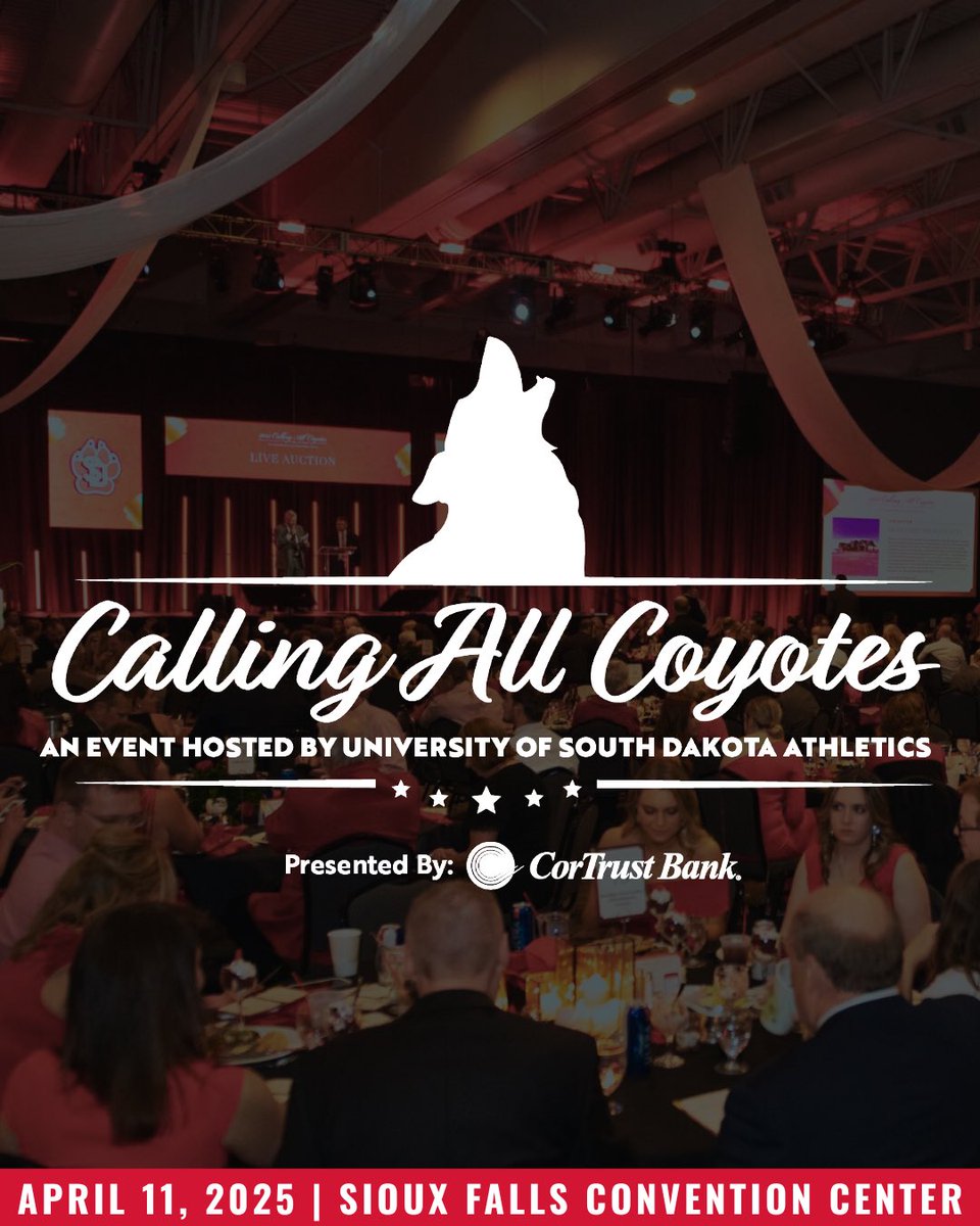 𝙒𝙚’𝙧𝙚 𝙟𝙪𝙨𝙩 𝙤𝙣𝙚 𝙢𝙤𝙣𝙩𝙝 𝙖𝙬𝙖𝙮 𝙛𝙧𝙤𝙢 𝙩𝙝𝙚 𝙗𝙞𝙜𝙜𝙚𝙨𝙩 𝙚𝙫𝙚𝙣𝙩 𝙤𝙛 𝙩𝙝𝙚 𝙮𝙚𝙖𝙧! 

Check out coyotes25.givesmart.com to preview the Live Auction items and plan your bids!

Purchase Table/Tickets: usdalumni.com/events/calling…