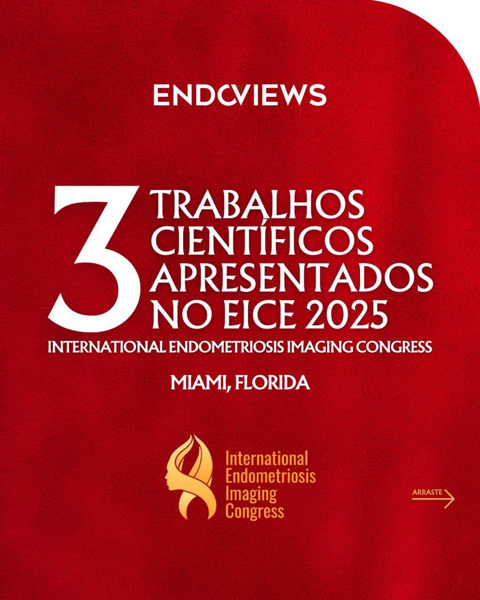 endoviews's tweet image. Confira os trabalhos científicos apresentados no International Endometriosis Imaging Congress (EICE)! Nos dias 8 e 9 de março, em Miami, Flórida, tivemos a honra de apresentar três trabalhos científicos, reforçando a importância da imagem no diagnóstico e manejo da endometriose.