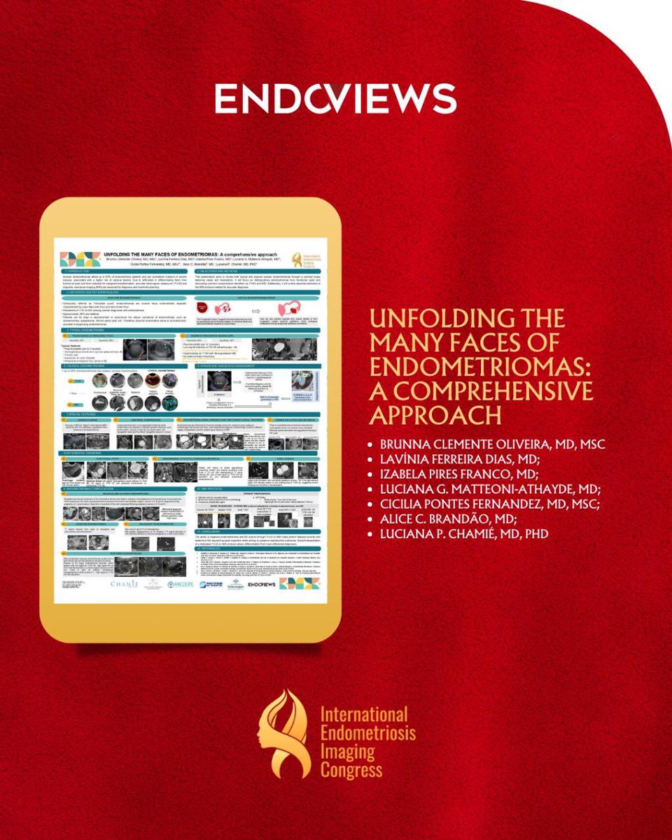 endoviews's tweet image. Confira os trabalhos científicos apresentados no International Endometriosis Imaging Congress (EICE)! Nos dias 8 e 9 de março, em Miami, Flórida, tivemos a honra de apresentar três trabalhos científicos, reforçando a importância da imagem no diagnóstico e manejo da endometriose.
