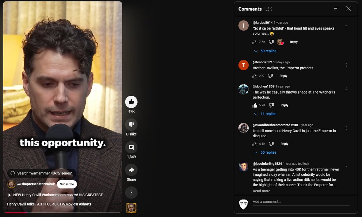 FeverBoyNull's tweet image. I know next to nothing about Warhammer 40K, but seeing the fans so happy about Henry Cavill being so passionate about it just makes me happy

It&apos;s contagious