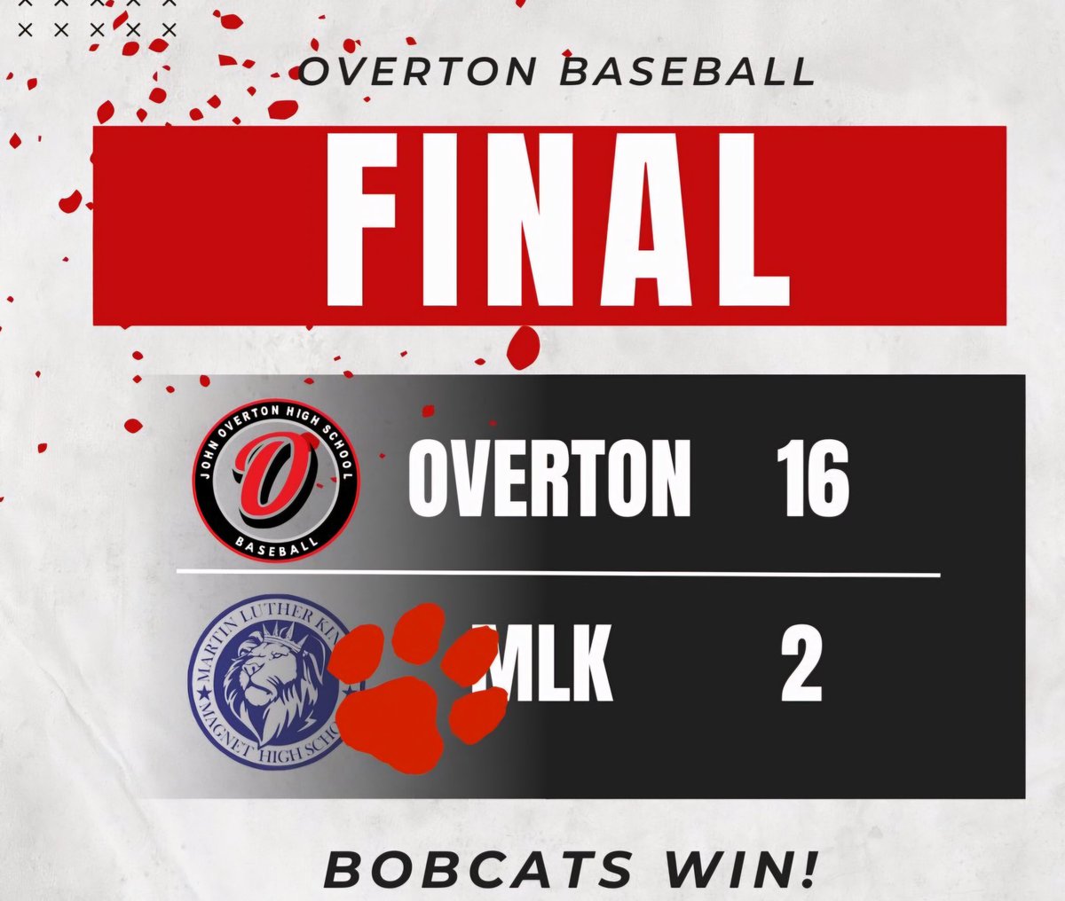 BaseballOverton's tweet image. ⚾️Early morning tomorrow at James Lawson High School in the semi-finals of the Mookie Betts tournament! Show out Overton! 10am game time