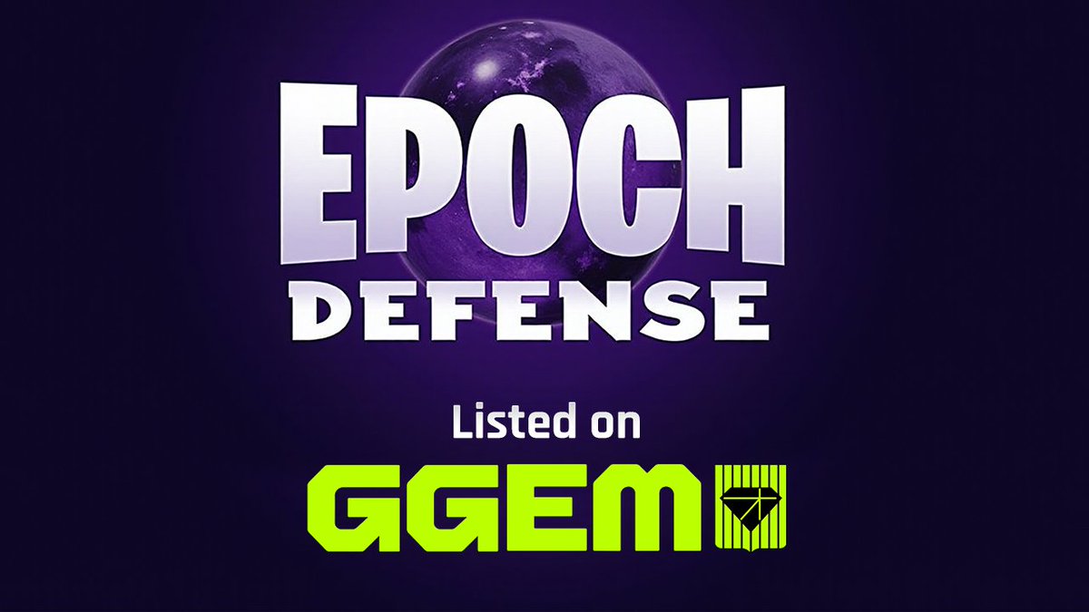 🔥 Epoch Defense is now listed on GGEM! 🔥

We're officially live on @GGEM_Official, bringing our high-intensity co-op shooter to one of the biggest Web3 gaming platforms! 🚀🎮

🔗 app.ggem.gg/games/1216