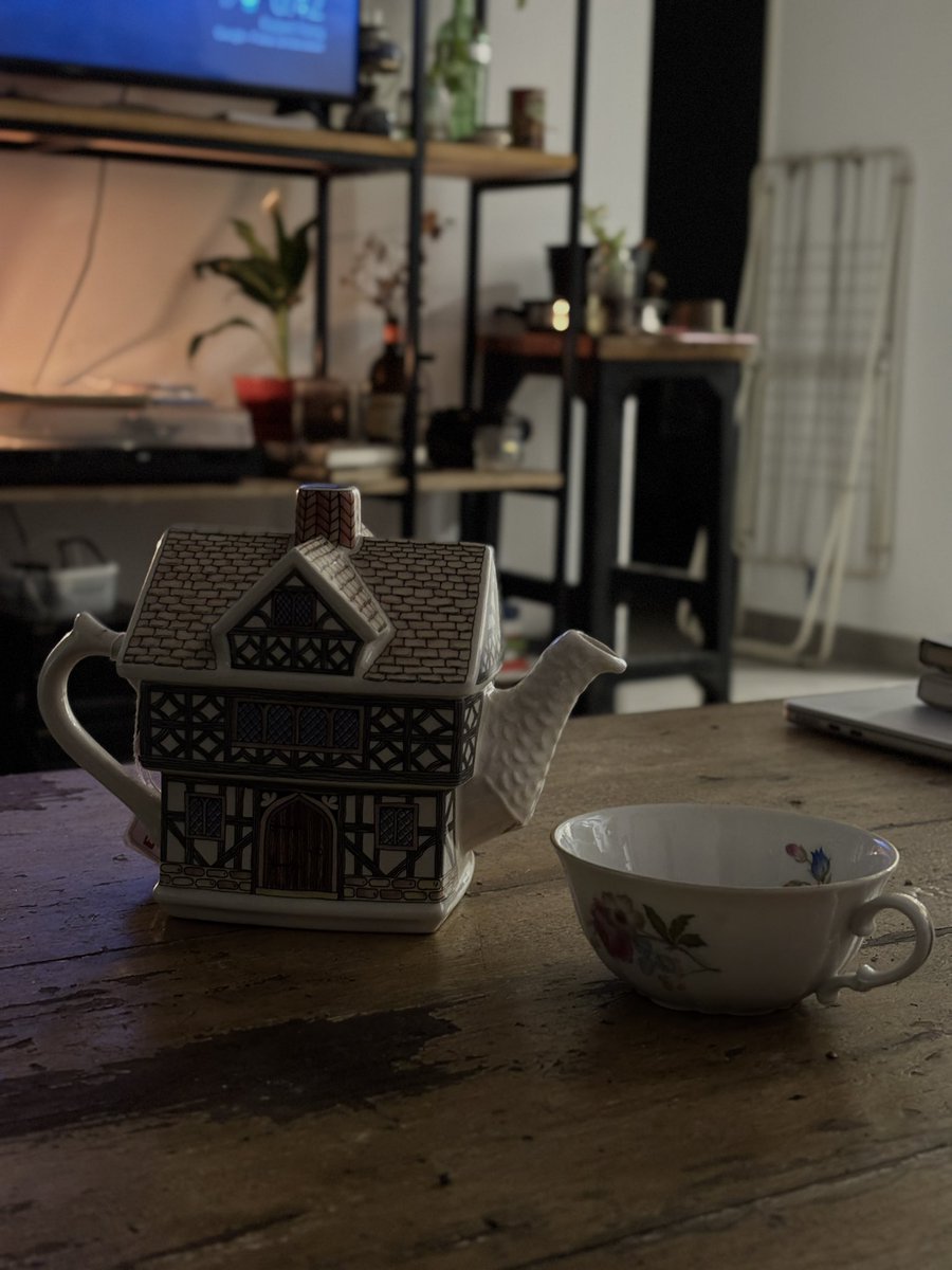 arrancó la temporada de tecito antes de dormir en mi tetera con forma de casita✨🙏🏽