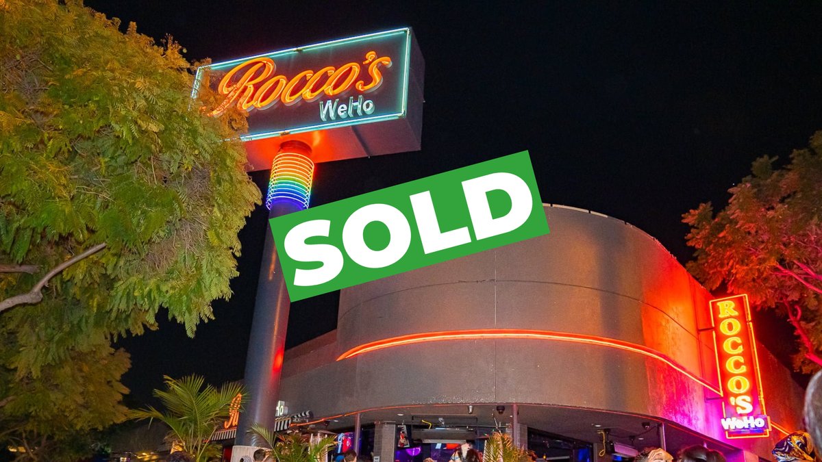 Rocco’s WeHo sold to MNR Nightlife, LLC for ~$4M. Took over today, keeping it Rocco’s. Another WeHo bar turnover—Abbey, Micky’s, now this. #WeHo #Nightlife 🍸 Read more: wehoonline.com