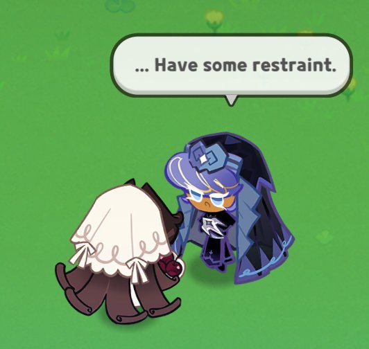 Celezticuh's tweet image. #crk 
Here&apos;s the new Black Forest and Pastry Cookie dialogue 
1/2