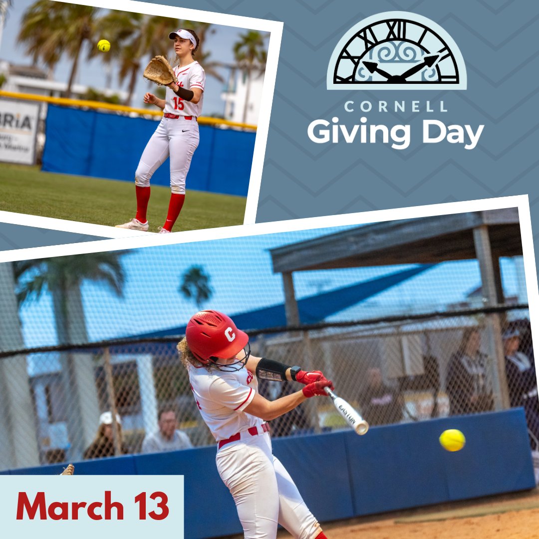 “Help us Slam our goal out of the park this Giving Day, your donation is a game-changer for our future!” #CornellgivingDay #15hours