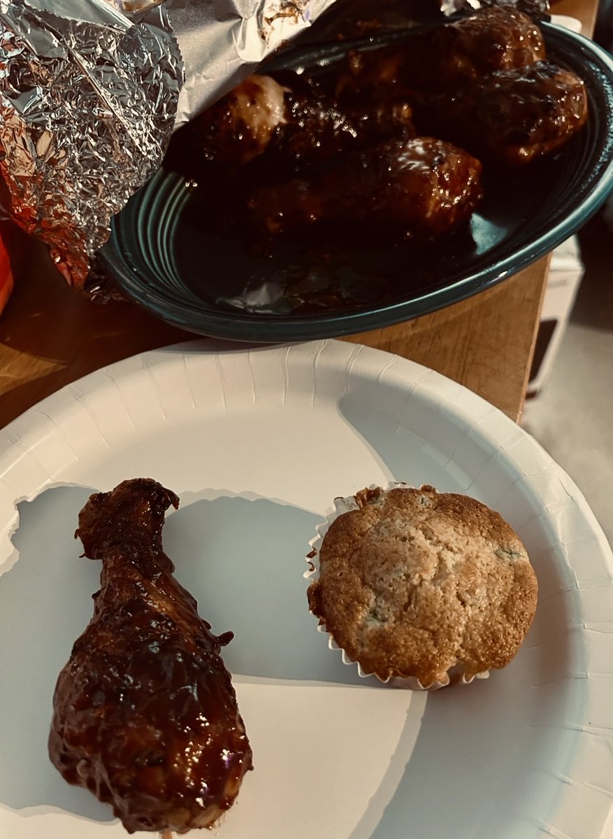 ⁦<a href="/egoldie80/">Emmett Golden</a>⁩ felt good to get the charcoal and apple wood hot a fire up some chicken