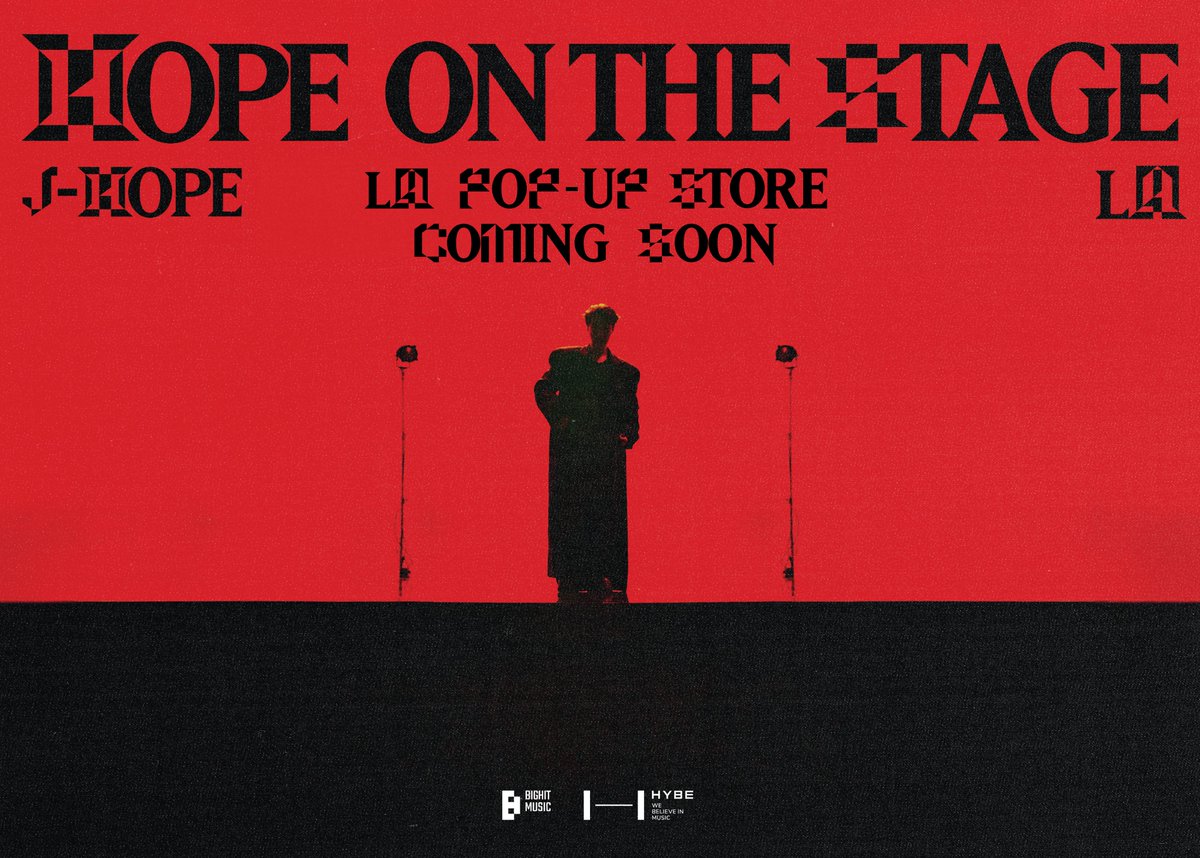 bts_bighit's tweet image. [NOTICE] j-hope 'HOPE ON THE STAGE' Los Angeles Pop-up Information
Stay tuned for more info on exclusive merch, RSVP information, and the official event location!

📅 April 2~6, 2025
📍Downtown LA
🔗 More info: weverse.io/bts/notice/256…

#HOS_POPUP_LA #HOS_TOUR_LA #jhope