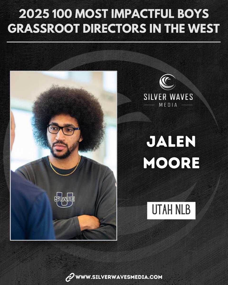 Silver Waves Media (@silverwavemedia) on Twitter photo Congratulations to Jalen Moore of <a href="/nextlevel435/">Utah Next Level Basketball (NLB)</a> on being selected to the 2025 100 Most Impactful Boys Grassroot Directors in the West list.
<a href="/JalenMoore14/">Jalen Moore</a>
silverwavesmedia.com/2025-100-most-… Congratulations to Jalen Moore of <a href="/nextlevel435/">Utah Next Level Basketball (NLB)</a> on being selected to the 2025 100 Most Impactful Boys Grassroot Directors in the West list.
<a href="/JalenMoore14/">Jalen Moore</a>
silverwavesmedia.com/2025-100-most-…