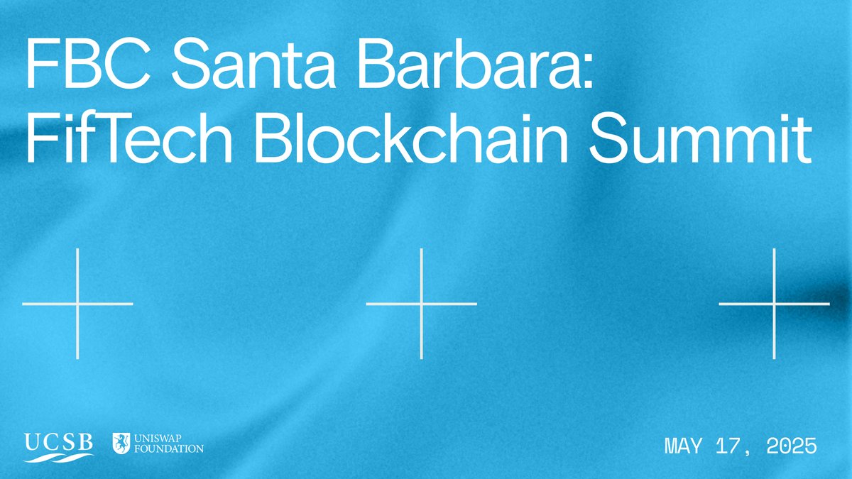 UniswapFND's tweet image. Announcing FBC Santa Barbara: FifTech Blockchain Summit 🌊

This gathering unites experts to explore the edge of DeFi innovation. Speakers include: @devinawalsh @dahlia_malkhi @ciamac @malleshpai @sui414 and more.

🔗 ucsbblockchainsummit2025.com